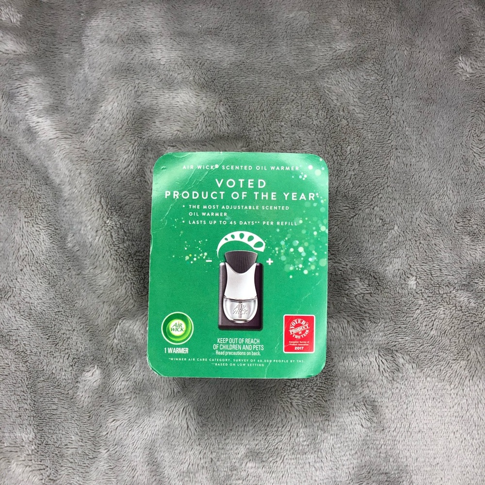 Air Wick Scented Oil Warmer White and Gray in Package